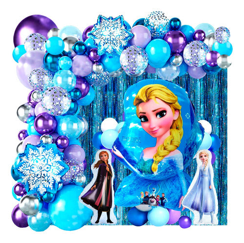 50 Art Globo Frozen Ana Elsa Olaf Snow Cotillion Candy Bar 7