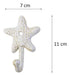 TOPBATHY Decorative Wall Hooks - 3 Piece Starfish Design 3