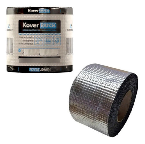 Kartonsec Koverpatch Self-Adhesive Aluminum Membrane 25 Cm X 25 Mts 0