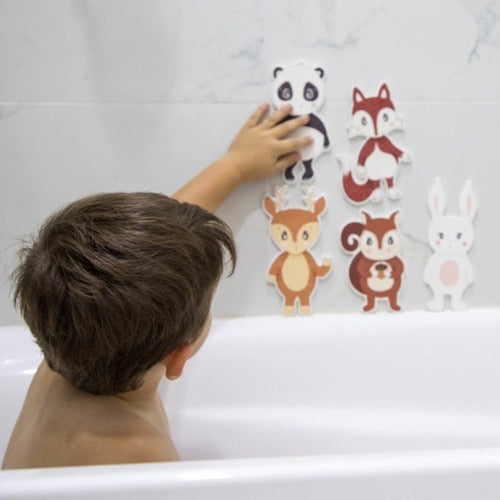 DjurKids Set Bosque Animales Para Bañera Goma Eva 2