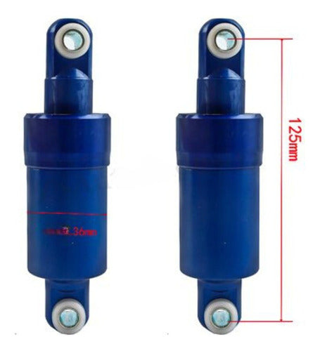 Lencs Suspension Shock Absorbers Set for Electric Scooter 125mm 7