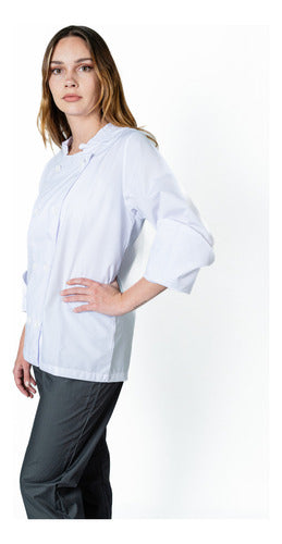 Avante Chef Jacket in White and Black 4