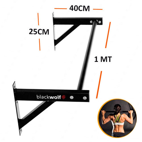 Barra Fixa 40 Cm De Parede Barra Reta Central Inteira 1