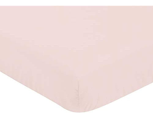 Sweet Jojo Designs Blush Pink Girl - Sábana Bajera Ajustable 1