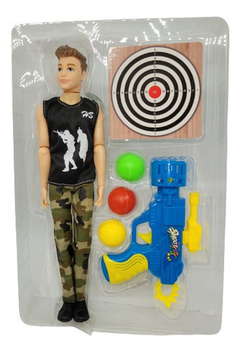 Generic Articulated Doll with Accessories (Gun 3 Balls) 0