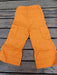 Baby Blue Cargo Pants with Orange Details in Gabardine Fabric 1