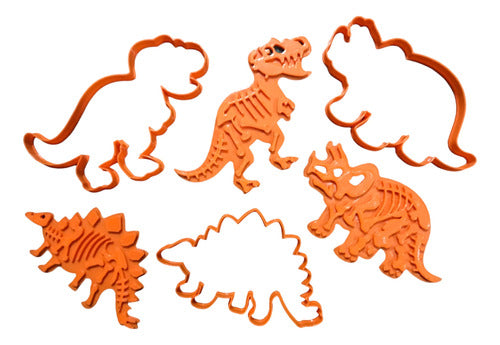 Cortantes Party Combo Dinosaur Cookie Cutters with Bone Marker X 03u Ml 0