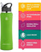 Swig Savvy Botella Agua Acero Inoxidable 32oz Verde + Bolsa 1