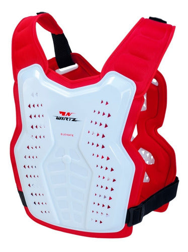 Wirtz Elevate Motocross Enduro Chest Protector - White 1