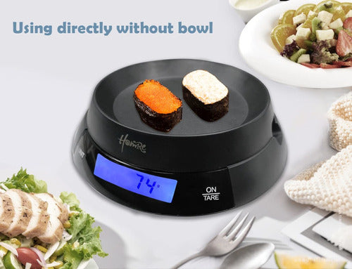 HomRe Digital Food Scale with Bowl, Kitchen Scale 3