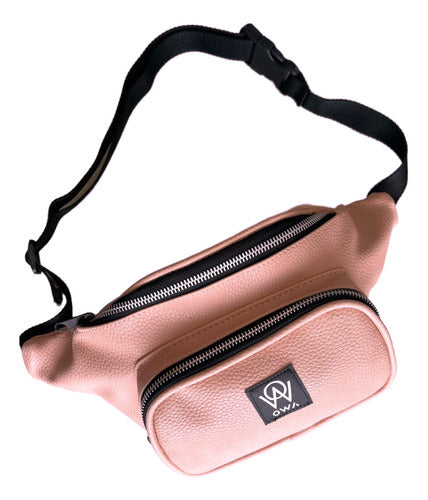 Owa Eco Leather Pink Large Fanny Pack 0