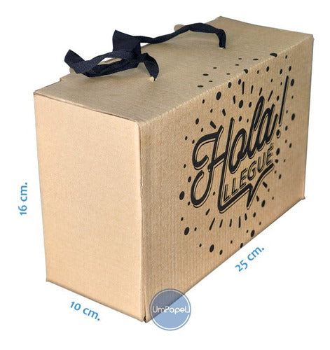 Umpapel Corrugated Box Ecommerce with Handle 25x16x10 cm 1