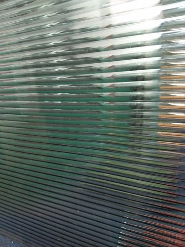 Smoked Grey Fluted Glass Panels 2