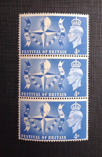 Quadra Selos Inglaterra Reino Unido Festival 1951 Q057 0