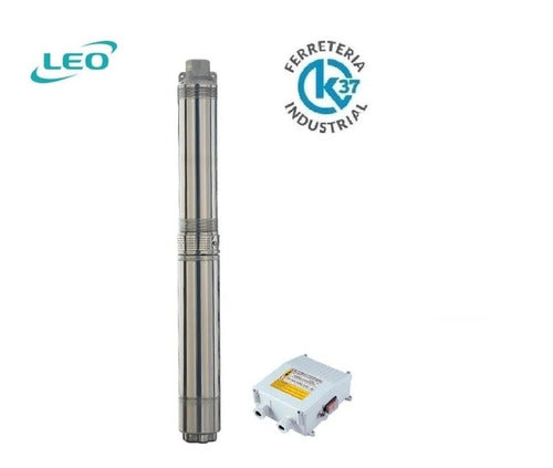 Leo Inox Submersible Pump for Tubed Wells 0.5hp 4" with Cable 1