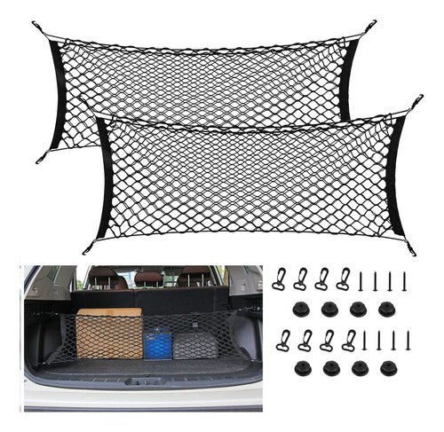 Liangren Rear Cargo Net for SUV, 35-48 Inches, Adjustable 0