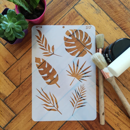 Matezz - Deco Stencils Stencil Plants 4 Templates 20x30 Deco Stencils P7 4