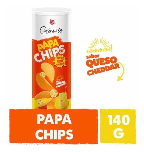 Cuisine & Co. Tubo Papas Fritas 140g Cheddar 0