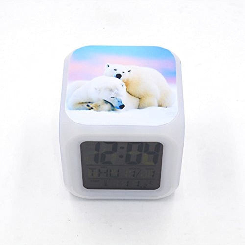 BoFy Polar Bear LED Alarm Clock – Creative Multifunctional Wake-Up Personality 1