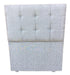 Chenille Tufted Headboard for 1 1/2 Plaza Bed 100cm - Wooden Frame 0