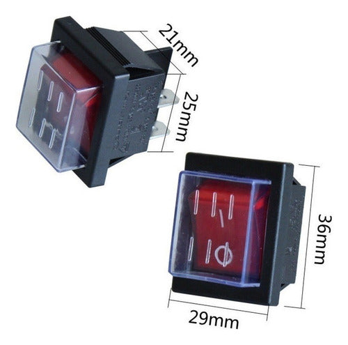 Power Switch Button for Big Bang Flash Pressure Washer 20A 5