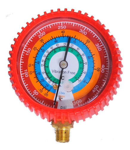 Master Tool High Pressure Manometer for Gas R22 R12 R134a R404A 500psi 0