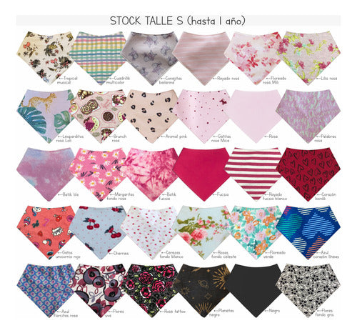 Set of 6 Waterproof Cotton Bandana Bibs 1