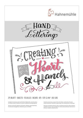 Bloco Hahnemuhle Hand Lettering 170g/m2 A5 25 Fls 0