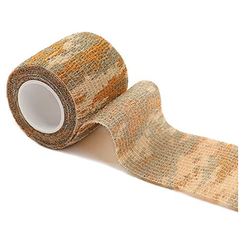 Yoo & Main 12 Roll Camouflage Tape Self Adherent Cohesive Bandage Wrap Rifle Shotgun Camo Wrap Tape Military Camo 1