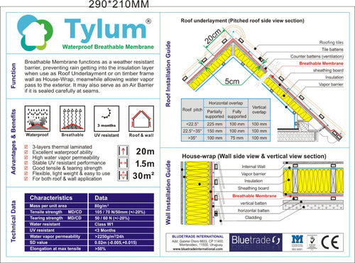 Tylum Rollo De Tylum Lámina Permeable Al Vapor A La Vez Hermética 2