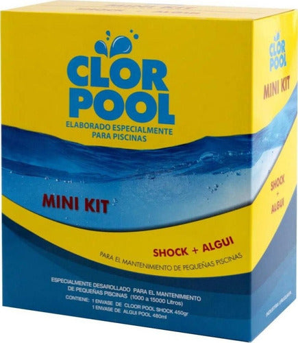 Clor Pool Mini Kit Para Piscina Hasta 15000l Cloro Shock Alguicida 0