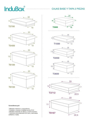 25 White Boxes with Lid T680 (17x8x5cm High) by Indubox 3