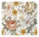 Blooming Wall Multicolor Beige Peony Daisy Wallpaper 0