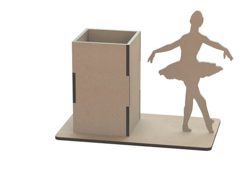 Mamba Laser Ballerina Pencil Holder - MDF / Fibrofácil 3mm 0