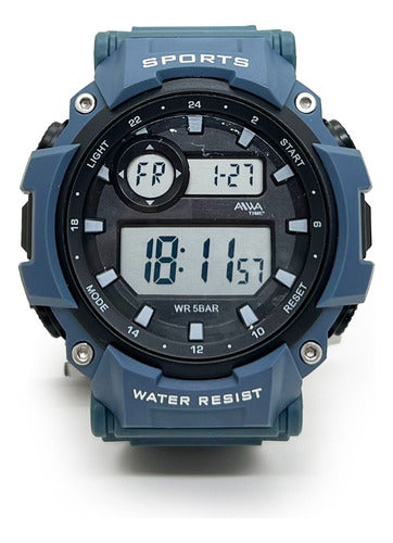 Reloj Digital Crono, Alarma, Sumergible, Caballero, Aiwa 4