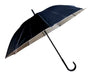 Nagus Long Black Reinforced Umbrella with UV Protection 1