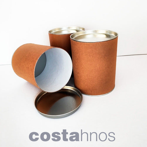 Costa Hnos Tubo Carton Con Tapas Diam 9.7 X Alto 12 Pack X 10 U 1