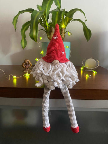 Pequemau Gnomo Navideño Tejido A Crochet Amigurumi 6