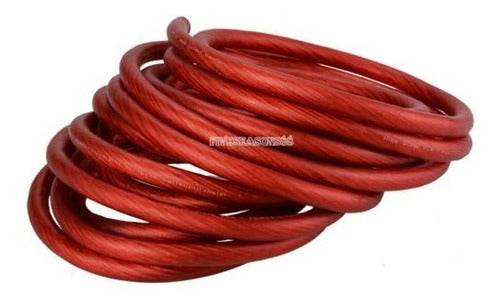 25 Pies 1/0 Calibre Gran Tamaño Awg Rojo Tierra Cable Coche 2