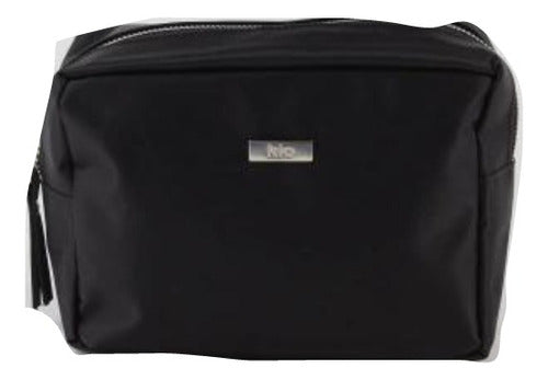 Kio Large Satin Organizer Bag - Black 0