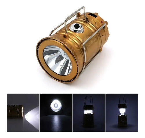 Solar USB LED COB Camping Lantern Light 0