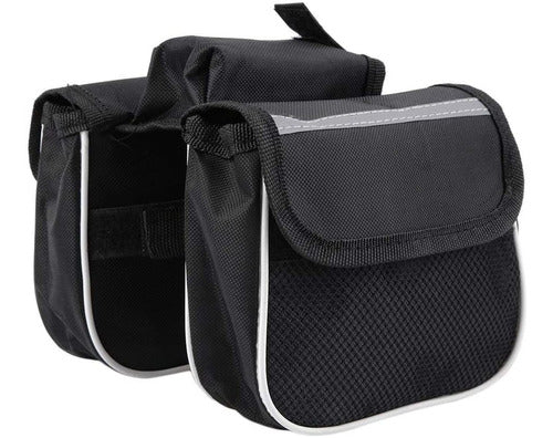 BsAs Tecno Double Bicycle Pannier Bag - Black 5