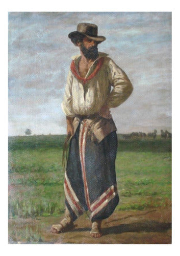 Gaucho Domador - Juan Manuel Blanes - Lámina 45x30 Cm 0