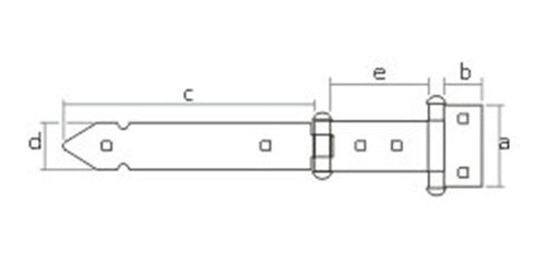 Ezio Dell'Avo e Hijos S.A. Double Articulated Hinge for Right or Left Mocheta 1