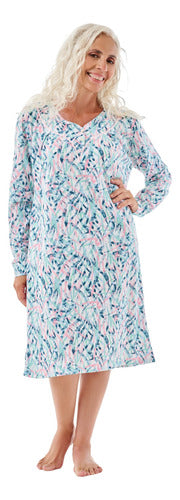 Long Sleeve Jersey Nightgown Paint Lady By Mariené 2241 0