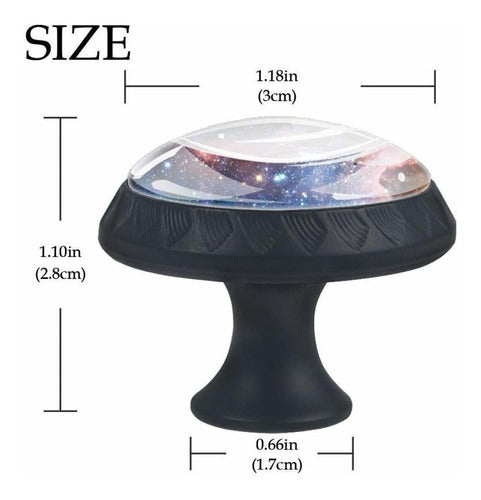 Galaxy Space Nebula Drawer Knobs - 4 Pieces 3