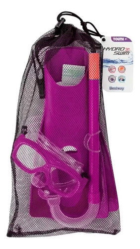 Kids Snorkel Diving Kit with Mask, Snorkel, and Adjustable Flippers by Bestway Set 7