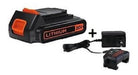 Black & Decker 20V Max Lithium Ion Battery and Charger LBXR20CK 0