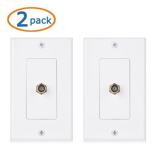 Cable Matters 2-Pack Wall Plates for TV Cable 1