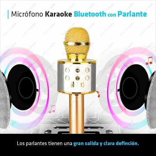 Wireless Microphone WS-858 Karaoke Bluetooth for Kids 7